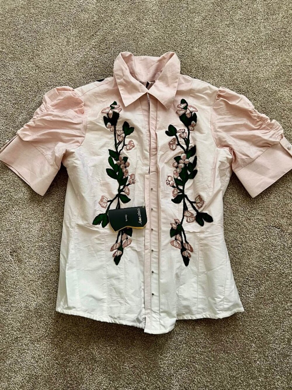 Corset Story - Pink and White Elasticated Corset Shirt